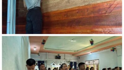 Brimob Hadir Menyeluruh di Batang Toru: Dari Dapur Lapangan, Cat Huntara, hingga Ibadah Bersama Warga