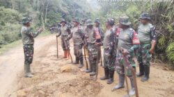 Satgas Bencal Laksanakan Apel Kerja Penanganan Tanah Longsor di Desa Lelumu