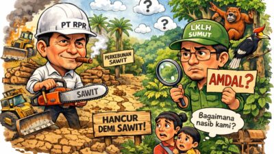 Tanpa Amdal, PT RPR Diduga Buka Hutan Primer Dekat Hutan Lindung Muara Batang Gadis Sumut