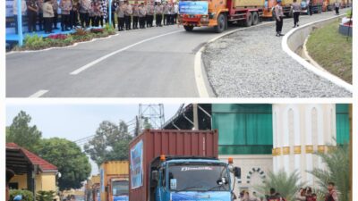 Lepas 22 Kontainer, Kapolri Pastikan Bantuan Terdistribusi Merata hingga Wilayah Terdampak Terpencil