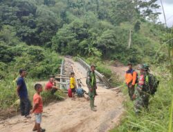 Kodim 0106/Aceh Tengah Lanjutkan Rekonstruksi Jembatan Bailey Pantan Reduk, Progres Capai 20 Persen