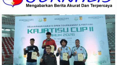 Brimob Polda Sumut Perkuat Prestasi Olahraga, Raih Medali di Kejuaraan Karate Kajatisu Cup II 2026