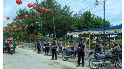 Pengamanan Humanis Brimob Warnai Perayaan Imlek 2026 di Gunungsitoli