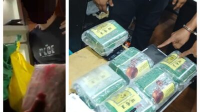 Polda Sumut Gagalkan Penyelundupan 8 Kg Sabu Modus Kemasan Bika Ambon, Dua Warga Medan Ditangkap