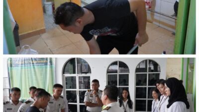 Rutan Kelas I Medan Gelar Gotong Royong Bersihkan Masjid Sambut Ramadhan.