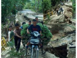 Brimob Polda Sumut Bangun Jembatan Darurat di Pelosok Tapsel, Akses Warga Kembali Terhubung
