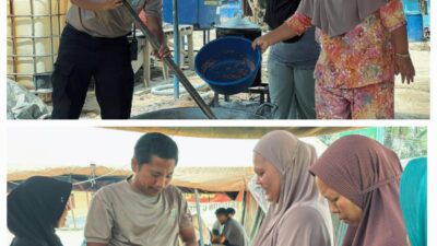 Dapur Lapangan Polda Sumut Hidangkan Menu Buka Puasa bagi Warga Terdampak Bencana di Aek Ngadol