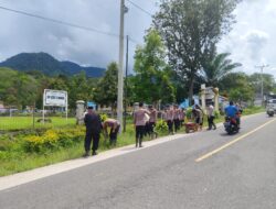 Polri di Aceh Tengah Kurve dan Gotong Royong di Dua Titik Fasilitas Pendidikan dan Kesehatan