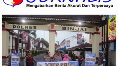 Personil Polres Binjai Bersama Bhayangkari Berbagi Takjil di Bulan Suci Ramadhan 1447 Hijriah