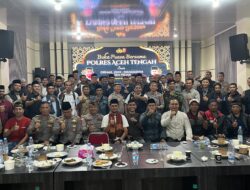 Buka Puasa Bersama, Polres Aceh Tengah Perkuat Sinergi Kamtibmas dengan OKM, Mahasiswa dan Insan Pers