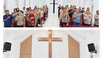Polres Binjai Laksanakan Binrohtal Kristen, Wujudkan Personel Beriman dan Berintegritas