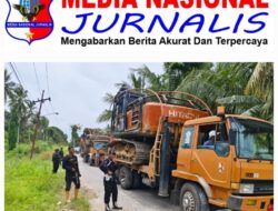 Dikawal Brimob Bersenjata Lengkap, Alat Berat Tambang Emas Ilegal Tapsel–Madina Dievakuasi ke Batalyon C Sipirok