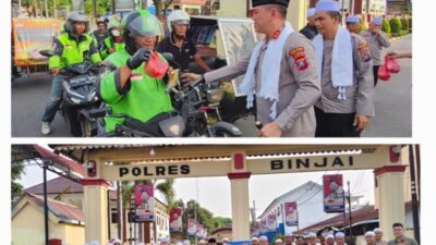 Team Pelayanan Polisi Sorban Putih Berbagi Takjil