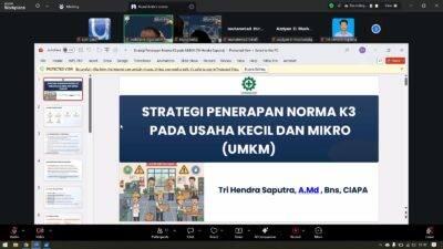 UMKM Wajib Paham K3: Keselamatan Kerja adalah Investasi Usaha, Dibahas Tuntas Pada Webinar GAMIES Aceh