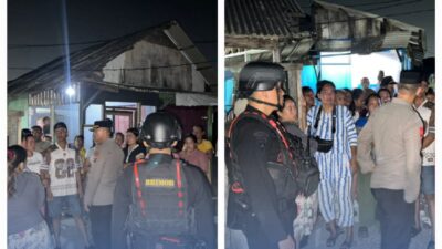 Jaga Stabilitas Keamanan, Brimob Sumut Turun Patroli di Kawasan Belawan