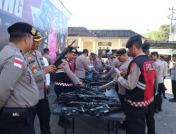 Kapolres Aceh Tengah Cek Inventaris Senpi Organik, Pastikan Tidak Ada Penyalahgunaan