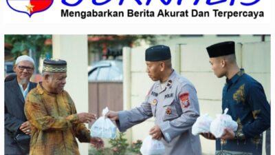 Brimob Polda Sumut Berbagi Berkah Ramadhan, 200 Takjil Dibagikan untuk Pengendara di Sekitar Mako K.E. Lumi