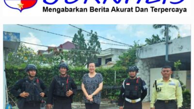 Brimob Sumut Lakukan Patroli Preventif di Kantor Konsulat Asing di Kota Medan