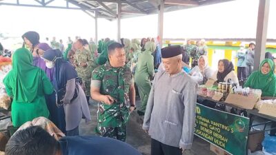 Bazar Murah Kodim 0119/ BM Dipadati Pengunjung Di kecamatan Wih Pesam
