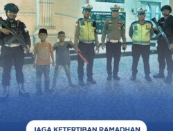 Jaga Ketertiban Ramadhan, Brimob Backup Polres Tebing Tinggi Laksanakan Patroli Asmara Subuh