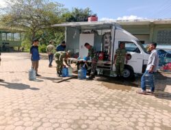 Penyaluran Air RO oleh Kodim 0106/Aceh Tengah di Desa Wih Nareh Berjalan Lancar