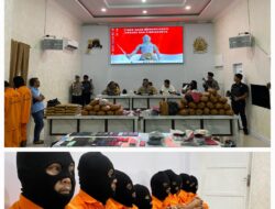 Polres Madina Rilis 11 Kasus Narkotika Selama Februari 2026, 15 Tersangka Diamankan