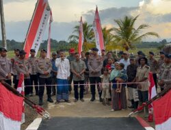 Jembatan Gantung di Batu Hula Kembali Terhubung, Brimob Polda Sumut Pulihkan Akses Vital Warga