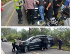 Polisi Sigap Bantu Wisatawan, Mobil Mogok di Jalur Perbukitan Samosir Berhasil Dievakuasi