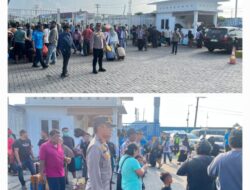 Polres Pelabuhan Belawan Amankan Kedatangan Kapal Kelud, Antisipasi Arus Balik Lebaran