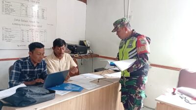 Babinsa Koramil 03/Pegasing Laksanakan Komsos Bersama Aparatur Desa di Arul Latong