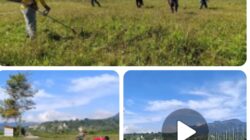 Babinsa Koramil 03/Pegasing Gotong Royong Bersama Warga Kute Lintang