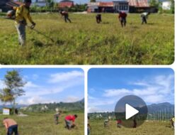 Babinsa Koramil 03/Pegasing Gotong Royong Bersama Warga Kute Lintang