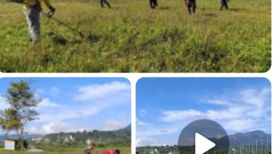 Babinsa Koramil 03/Pegasing Gotong Royong Bersama Warga Kute Lintang