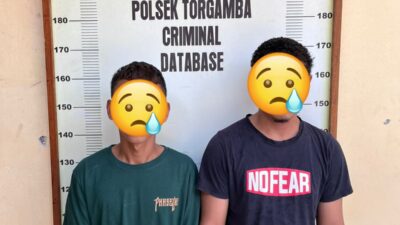 Polsek Torgamba Ungkap Pencurian di SPBU Pinang Awan, Dua Pelaku Diamankan, Uang Rp20 Juta Milik Sopir Raib