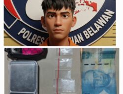 Sat Narkoba Polres Pelabuhan Belawan Bekuk Remaja Pengedar Shabu di Marelan