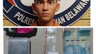 Sat Narkoba Polres Pelabuhan Belawan Bekuk Remaja Pengedar Shabu di Marelan