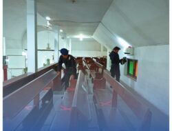 Hadir Beri Rasa Tenang, Tim Gegana Sterilisasi Gereja di Lubuk Pakam