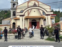 Brimob Siaga Penuh Amankan Ibadah Paskah di Gunungsitoli, Patroli Presisi Jaga Kondusivitas Kota