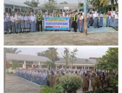 Sat Lantas Polres Pelabuhan Belawan Gelar Police Goes To School di SMA Negeri 9 Medan