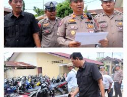 Polres Binjai Amankan 14 Unit Sepeda Motor Terlibat Aksi Balap Liar Dan Begal