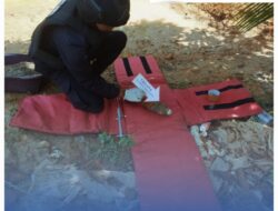 Tersembunyi di Balik Tumpukan Tanah, Ancaman Mematikan Ini Berhasil di Urai : Gerak Cepat Tim Jibom Gegana Brimob Sumut dan Polres Labuhanbatu.