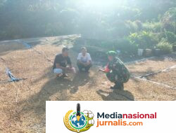 Babinsa Koramil 08/Silih Nara Laksanakan Komsos Bersama Petani Kopi di Gunung Singit