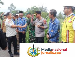 Dandim 0106/Aceh Tengah Dampingi Mendagri Tinjau Lokasi Tanah Amblas di Ketol