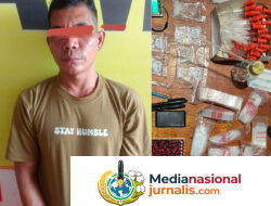 Sempat Kabur Lompat ke Sungai Saat Digrebek, Bandar Sabu di Desa Pamah Akhirnya Ditangkap di Aceh