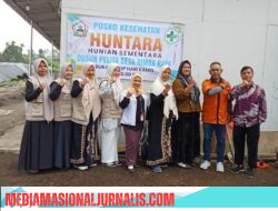 Layanan Kesehatan Gratis di Huntara, Dinkes Soroti Kondisi Tidak Layak Huni