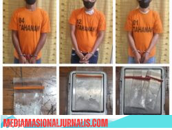 3 (tiga) Pengedar Narkoba Di Kota Binjai Mengakui Perbuatannya Setelah Diringkus Satresnarkoba Polres Binjai berikut Barang Buktinya