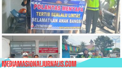 Program “Polantas Menyapa” Polres Binjai Ajak Warga Tertib Lalu Lintas Cegah Kecelakaan