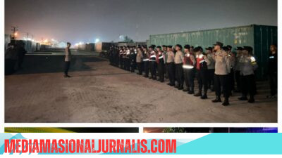 Patroli Skala Besar Brimob Polda Sumut Sasar Titik Rawan Belawan, Ciptakan Rasa Aman Masyarakat