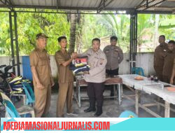 *Polres Binjai Berikan Dukungan Di Pos Kamling Desa Tandem Hilir II*