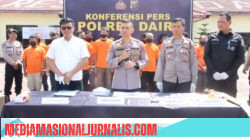 Polres Dairi Paparkan Hasil Ungkap Kasus Narkoba Sejak Bulan Januari, 43 Tersangka Turut Diamankan